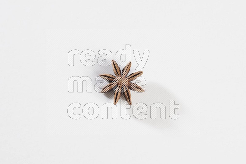 Star anise on a white background