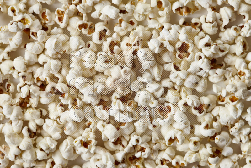 Popcorn snacks on white background