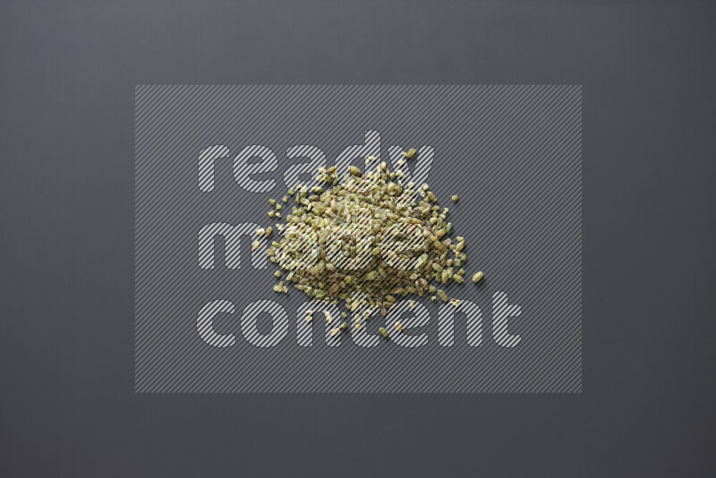 Freekeh on grey background