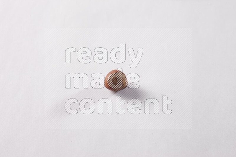 Hazelnuts on white background