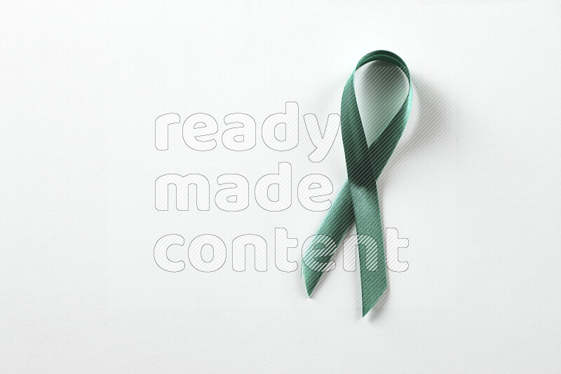 Cancer awareness ribbons on white background