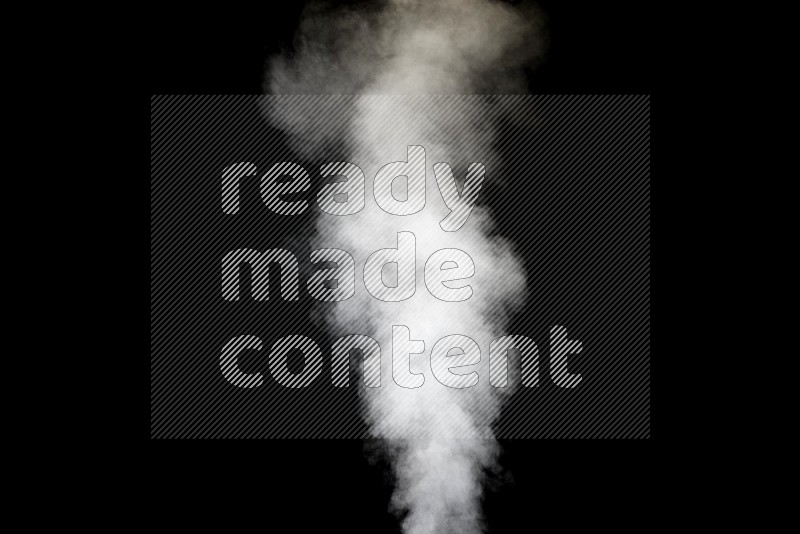 irregular white smoke on black background.