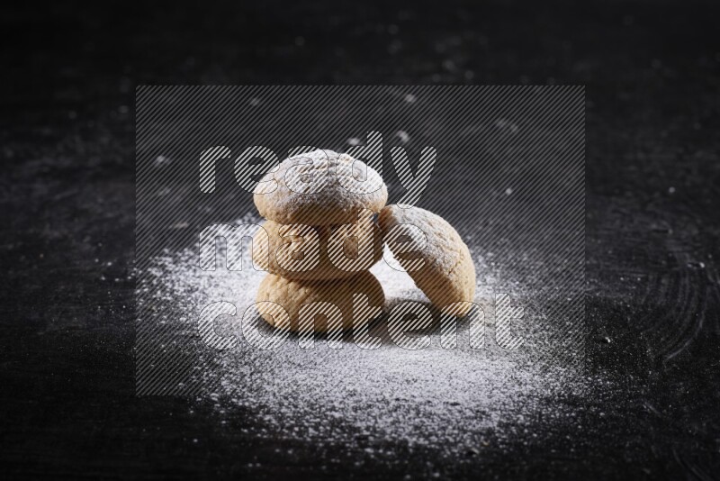 Kahk on a black background