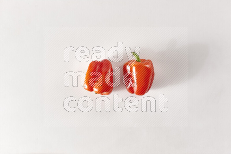 Red bell pepper on white background