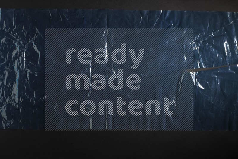 Colored plastic textures on black background