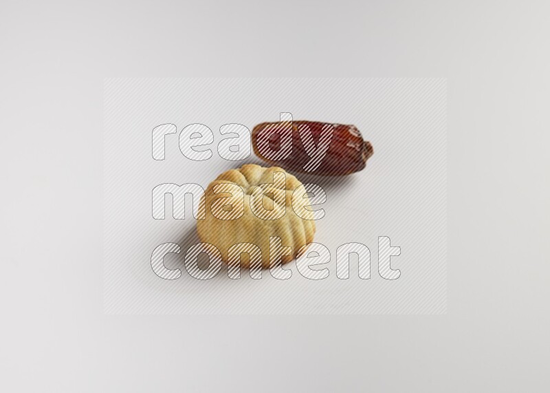 Single Piece of Maamoul direct on white background