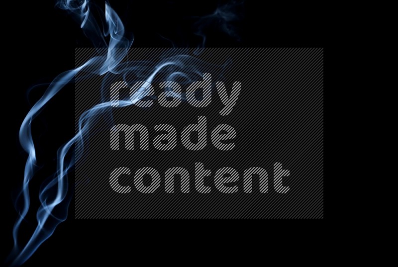 Wavy smoke motion in blue