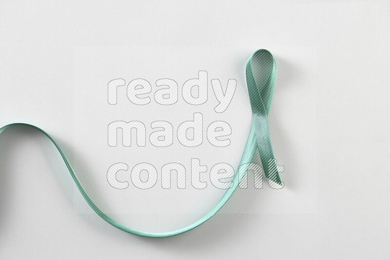 Cancer awareness ribbons on white background