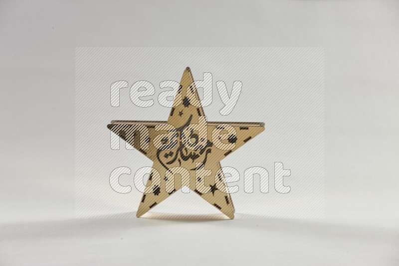 A ramadan lantern placed on white background
