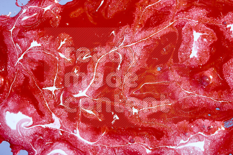 خلفية ملونة مع مزيج من ألوان الطلاء الأحمر والأبيض