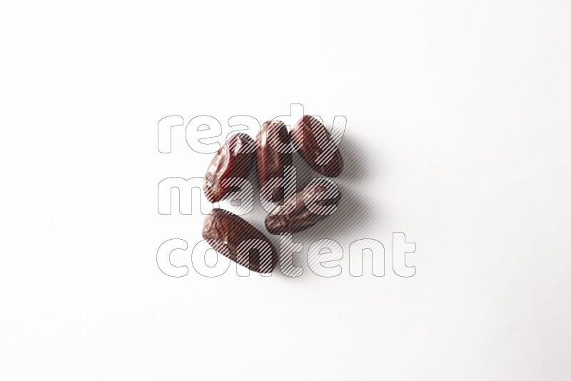 Dates on white background