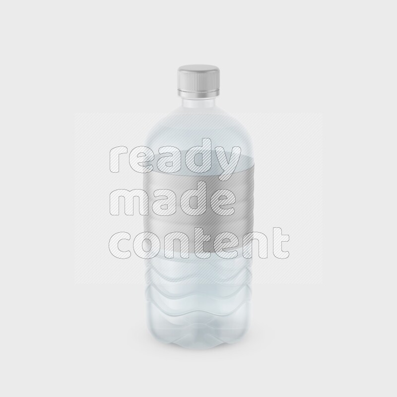 Plastic bottle mockup with a label isolated on white background 3d rendering