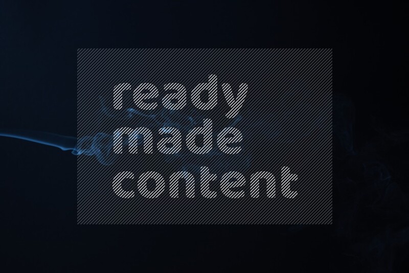 Wavy smoke motion in blue