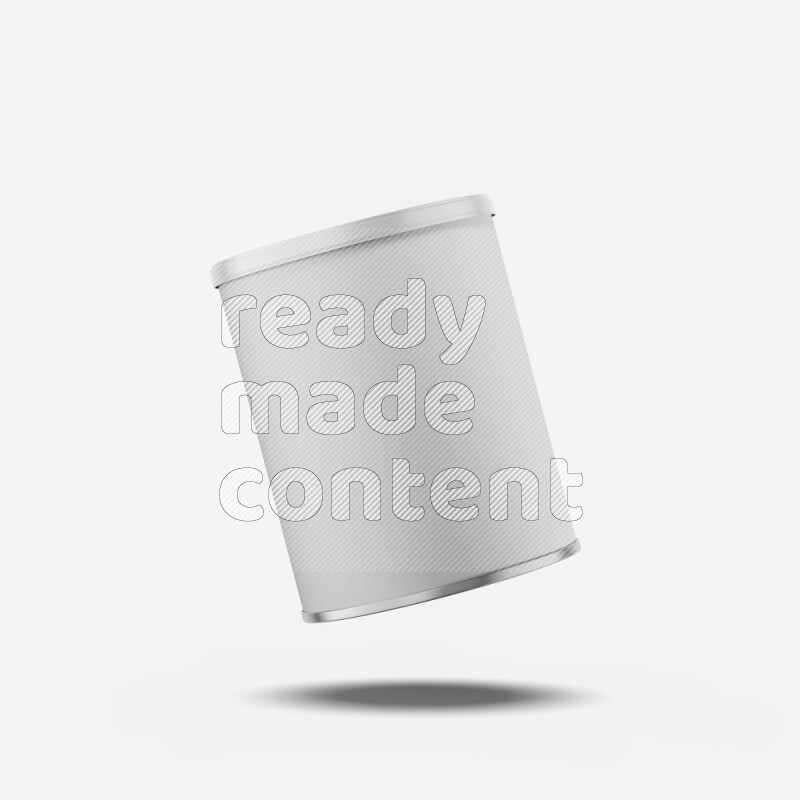 Small paper tube mockup with glossy label and plastic cap isolated on white background 3d rendering