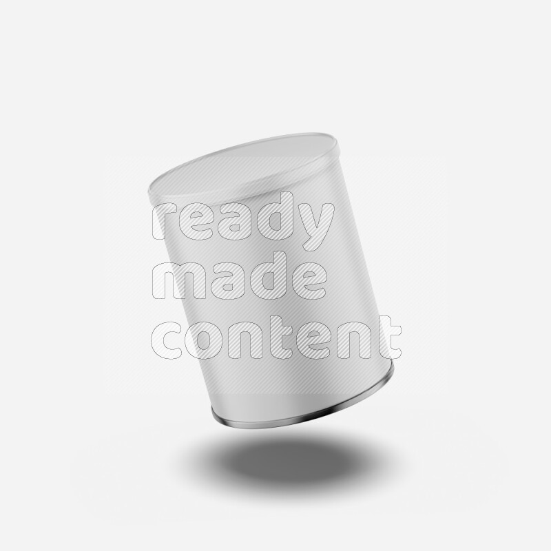 Small paper tube mockup with glossy label and plastic cap isolated on white background 3d rendering