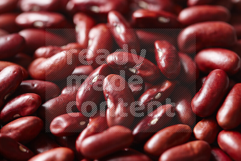 Red kidney beans on white background