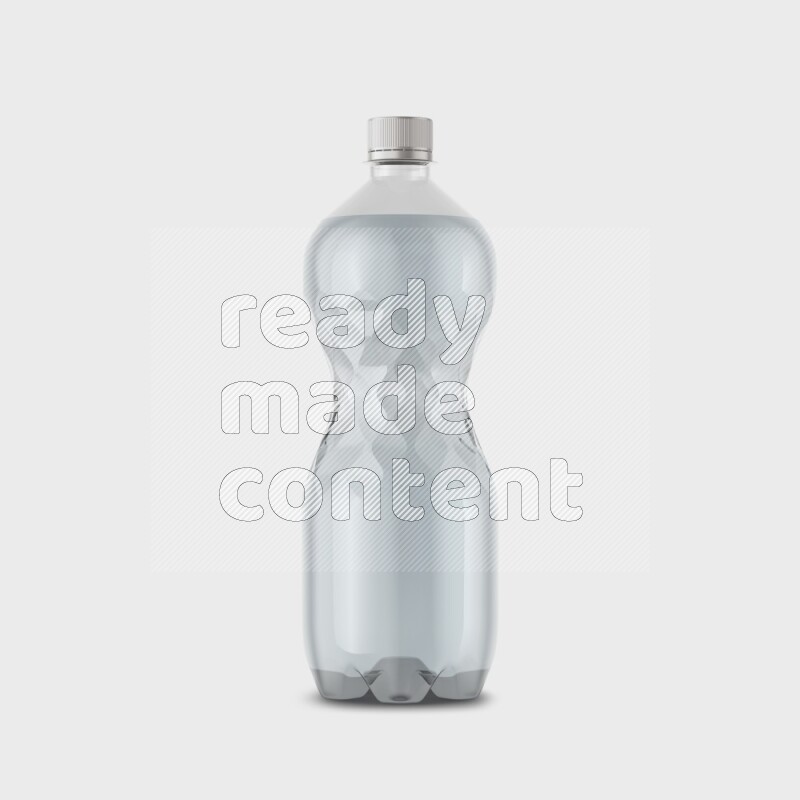 Plastic bottle mockup without label isolated on white background 3d rendering