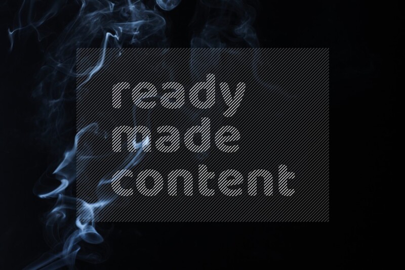 Wavy smoke motion in blue