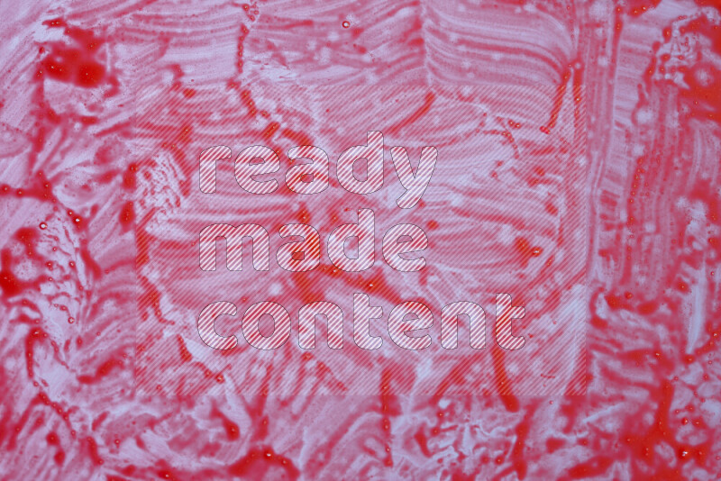 Close-ups of abstract red paint texture in different shapes
