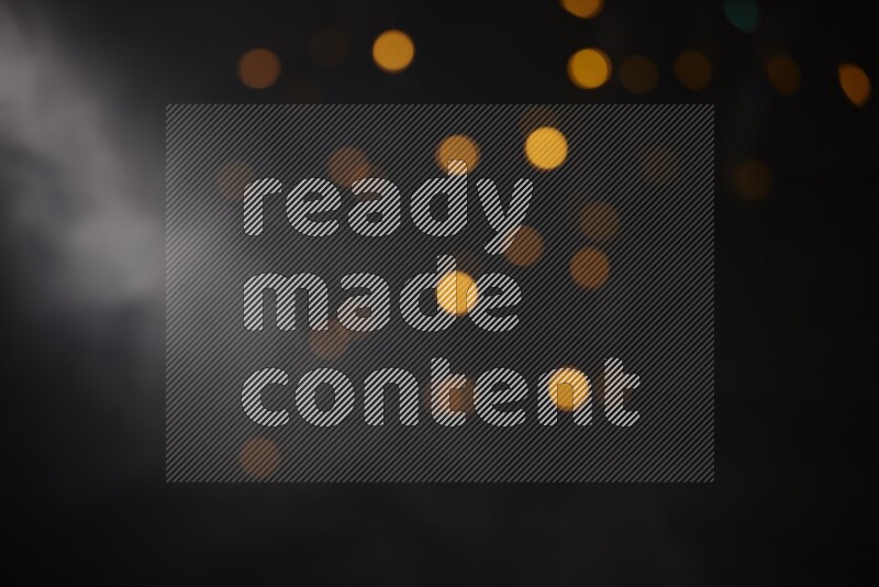 Abstract bokeh light with flare haze