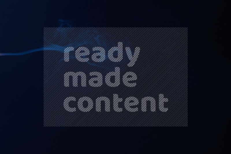 Wavy smoke motion in blue