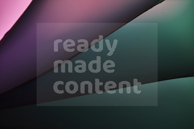 An abstract art piece displaying smooth curves in warm and cold gradients created by colored light