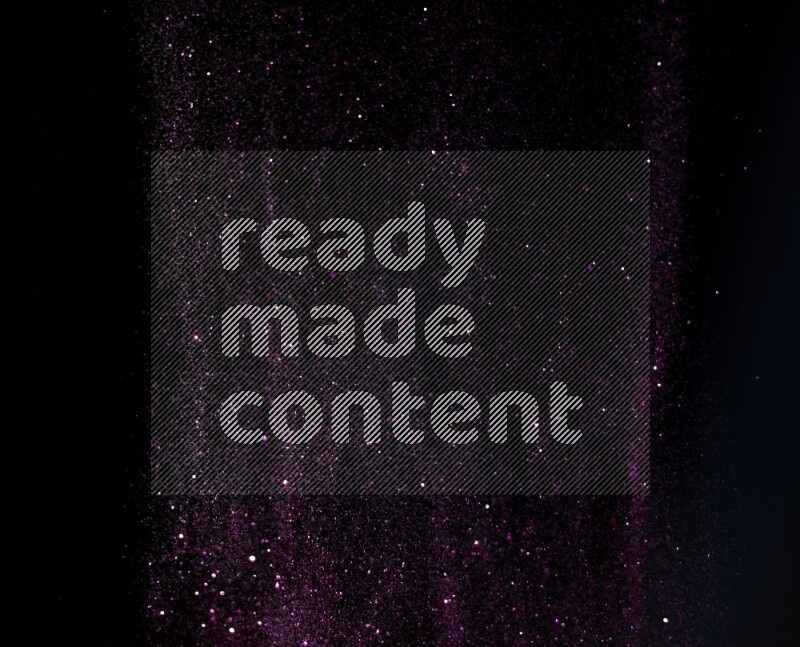 Pink glitter powder isolated on black background