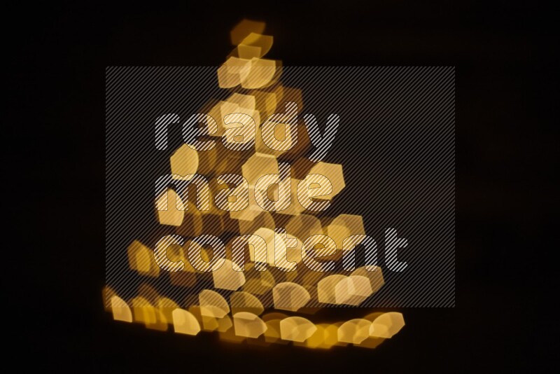 Bokeh light in geometric shape