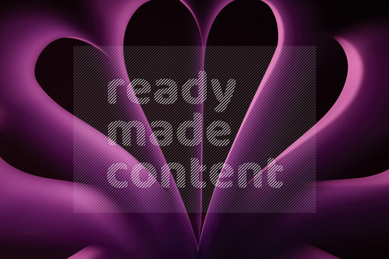 An abstract art piece displaying smooth curves in pink gradients created by colored light