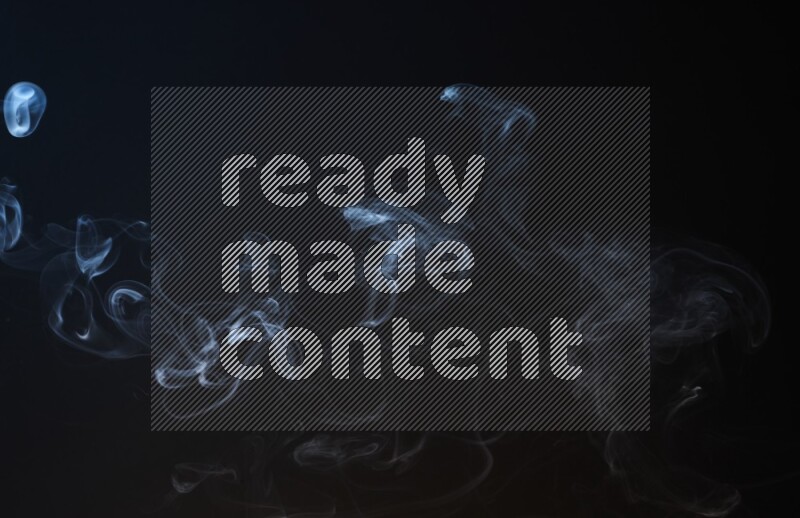 Wavy smoke motion in blue