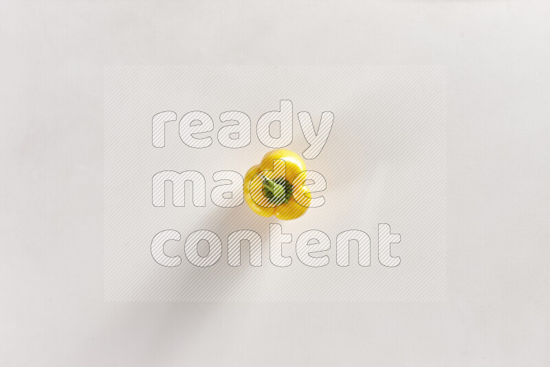 Yellow bell pepper on white background