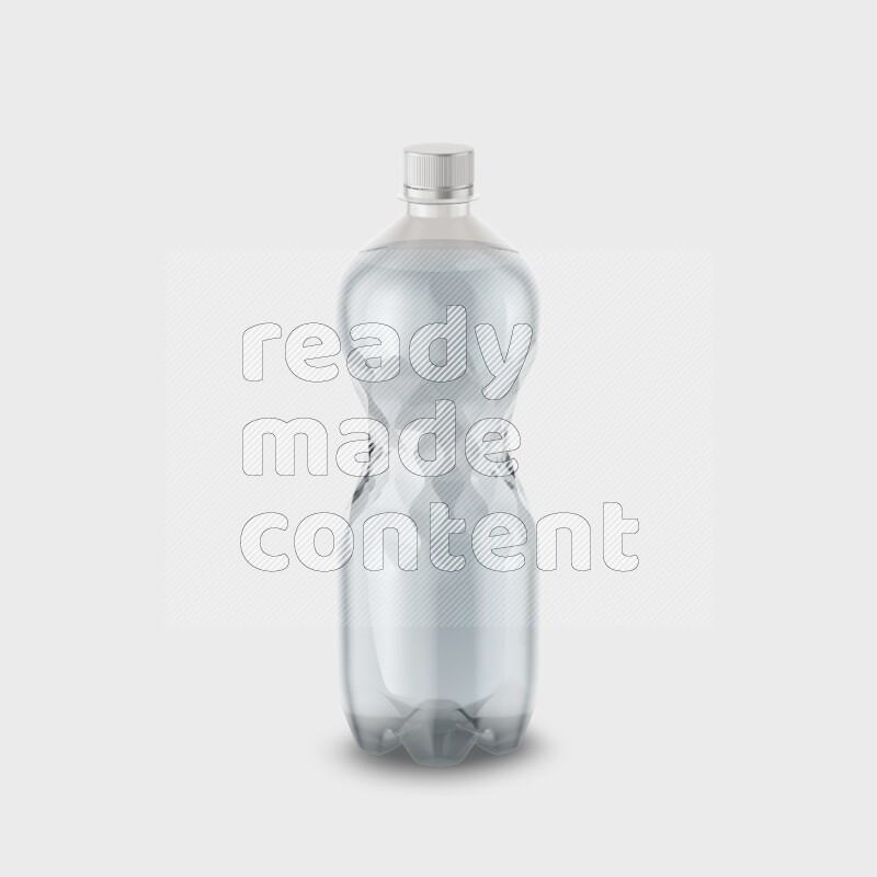 Plastic bottle mockup without label isolated on white background 3d rendering