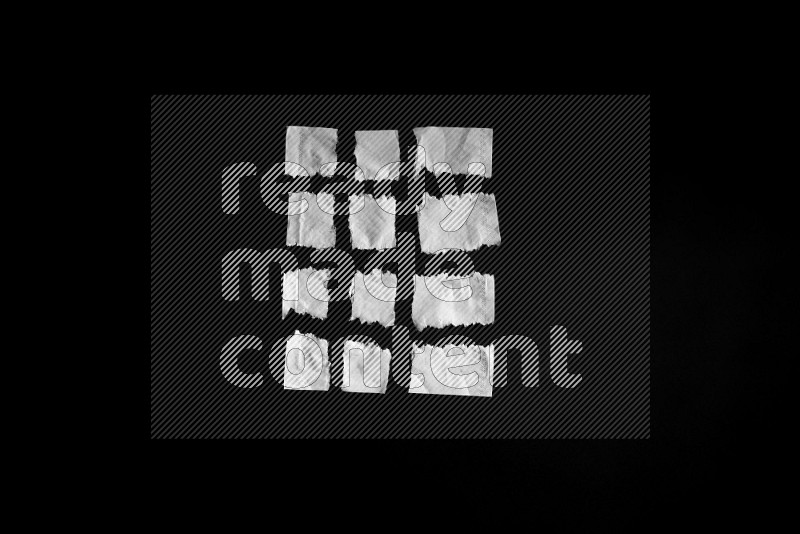 Tissue paper on black background