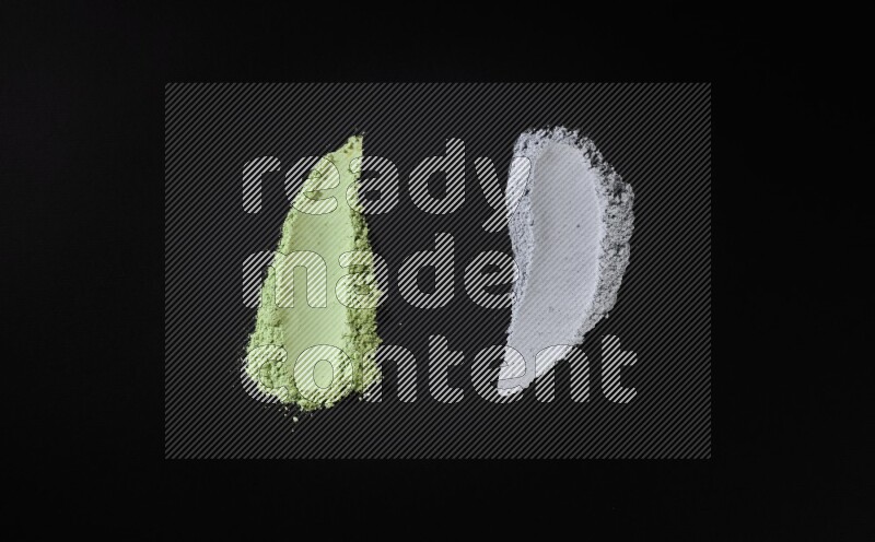 Multicolored powder strokes on black background