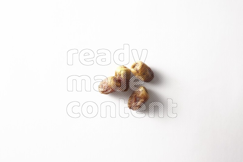Dates on white background