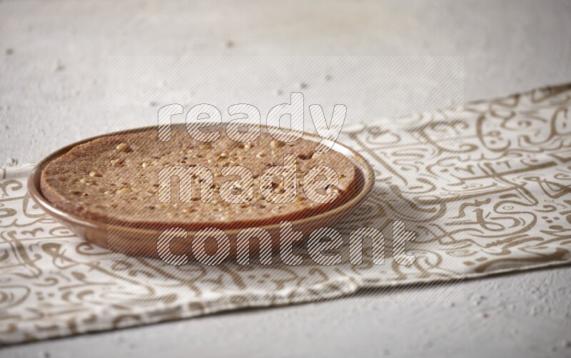 Basbousa in a light setup