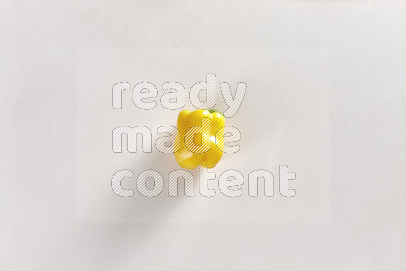 Yellow bell pepper on white background