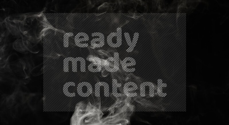 irregular white smoke on black background.