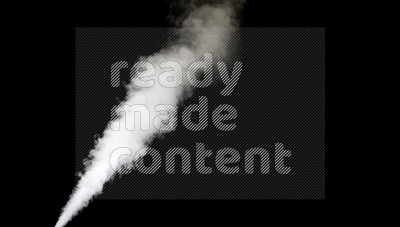 irregular white smoke on black background.