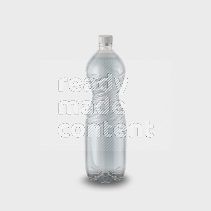 Plastic bottle mockup without label isolated on white background 3d rendering