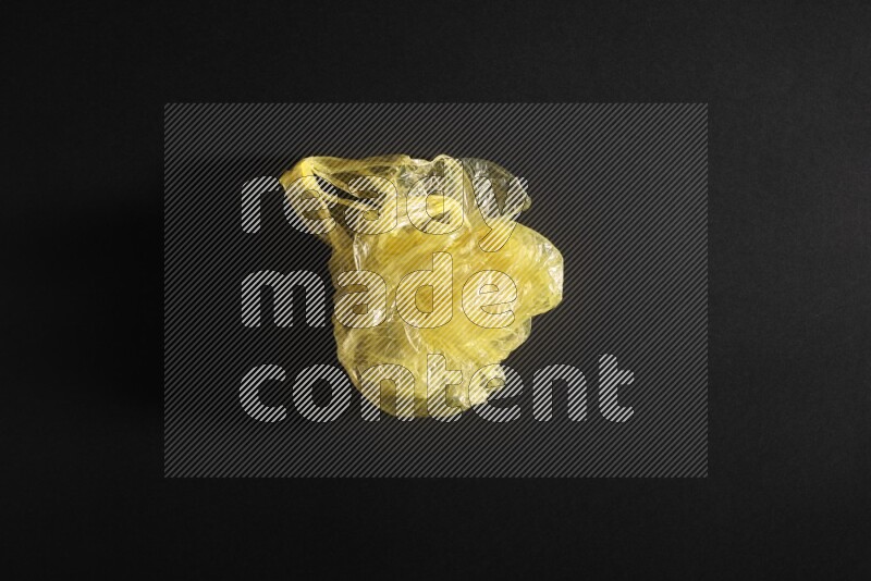 Colored plastic textures on black background