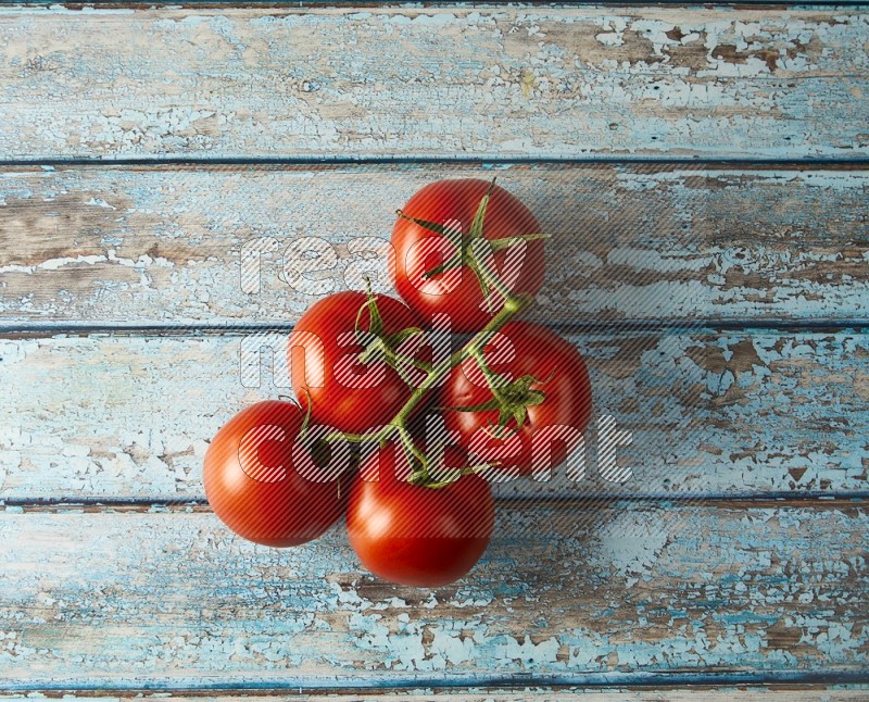 big tomato vein topview  on a textured vinyl background