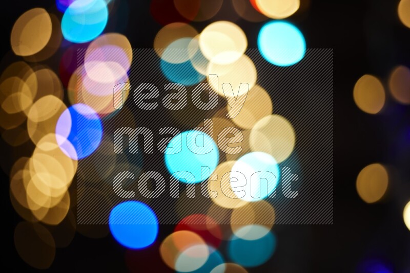 Bokeh light in multicolor