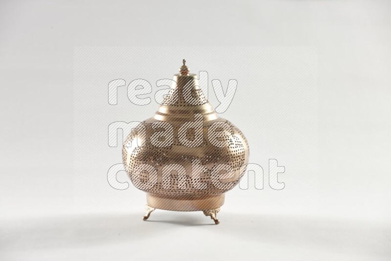 A ramadan lantern placed on white background