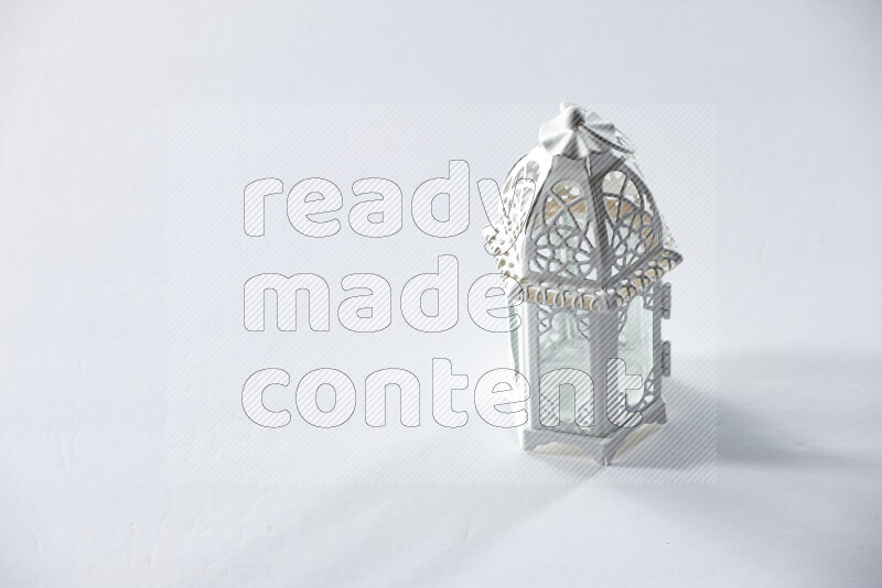 A ramadan lantern placed on white background