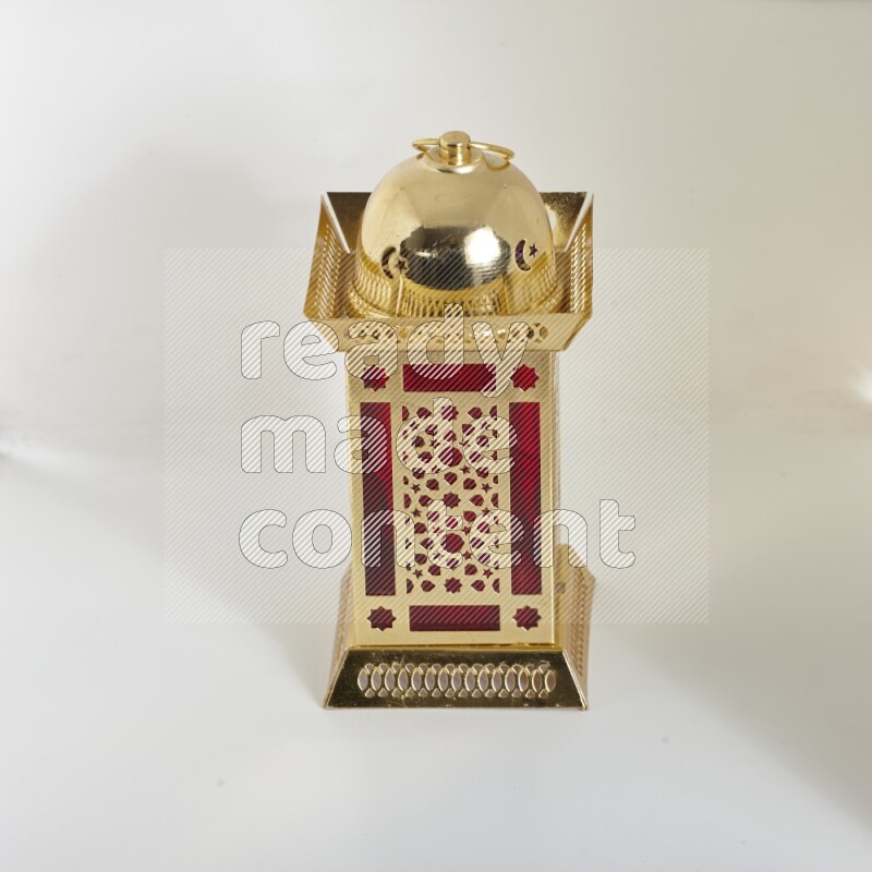 A ramadan lantern placed on white background