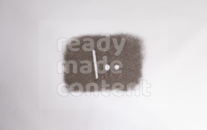 Arabic numbers written with glitter on white background