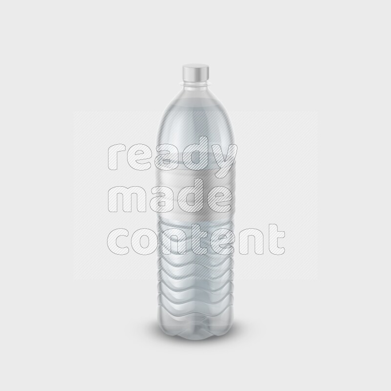 Plastic bottle mockup with a label isolated on white background 3d rendering