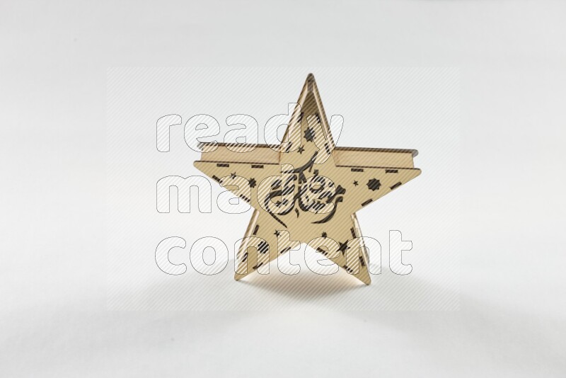 A ramadan lantern placed on white background