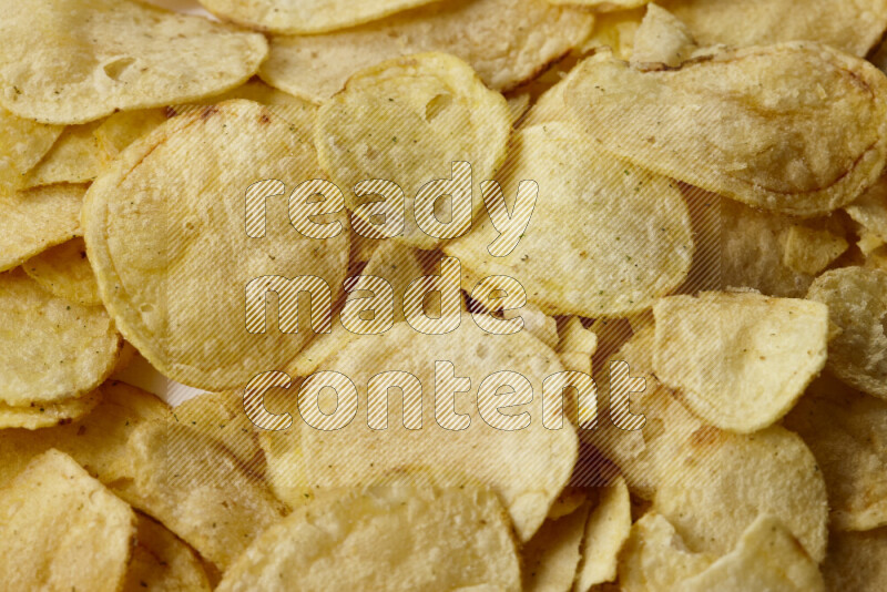 Chips snacks on white background